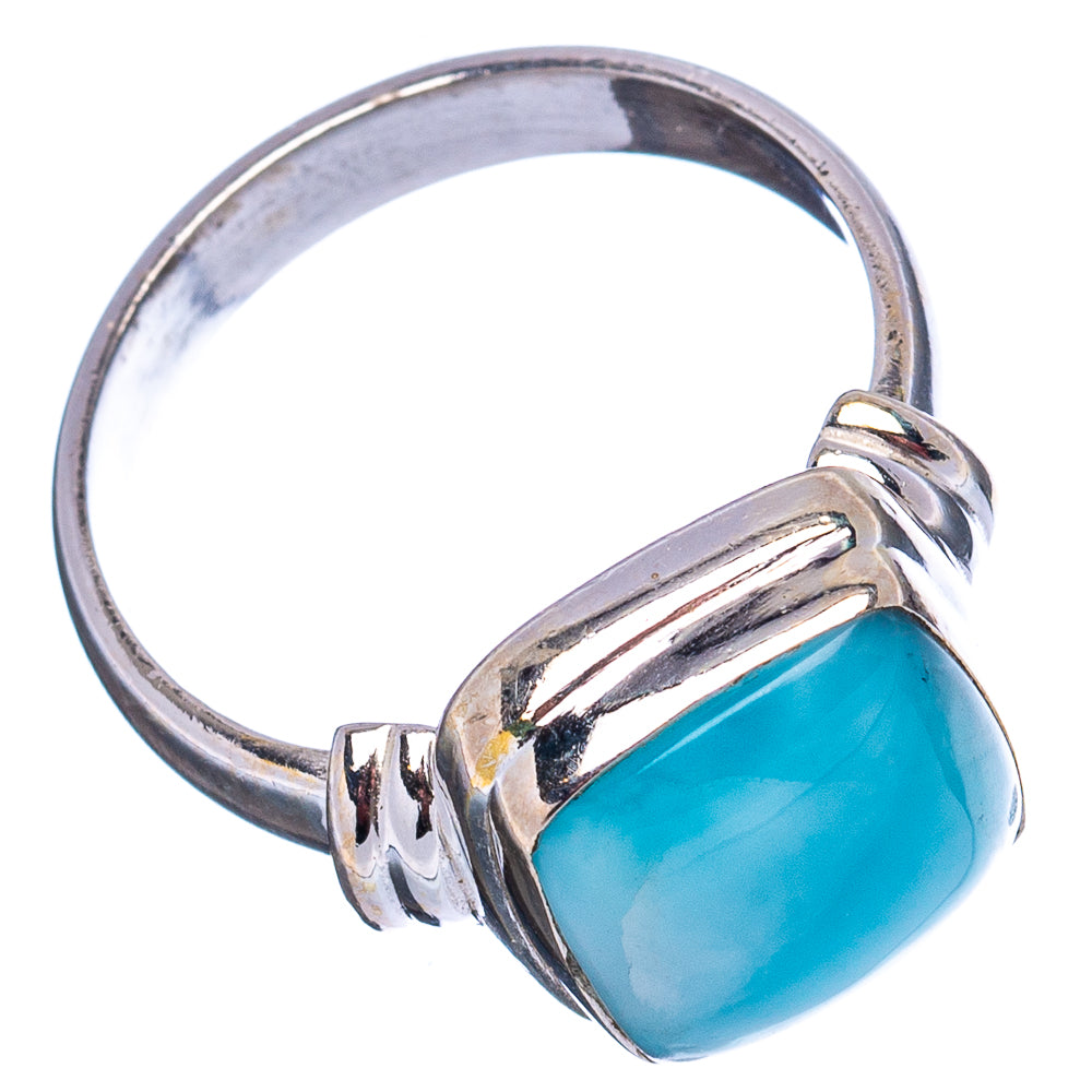 Rare Larimar Ring Size 6.75 (.925 Sterling Silver)