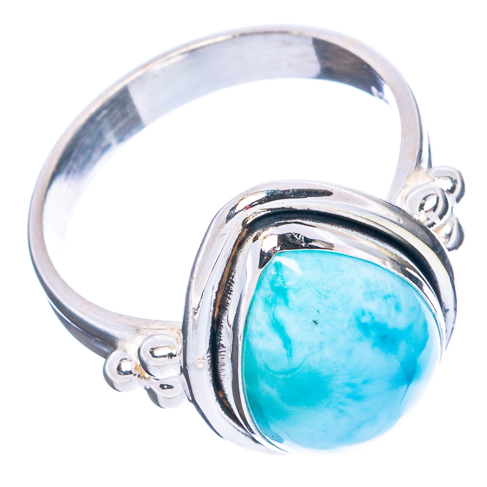 Rare Larimar Ring Size 7.5 (.925 Sterling Silver)