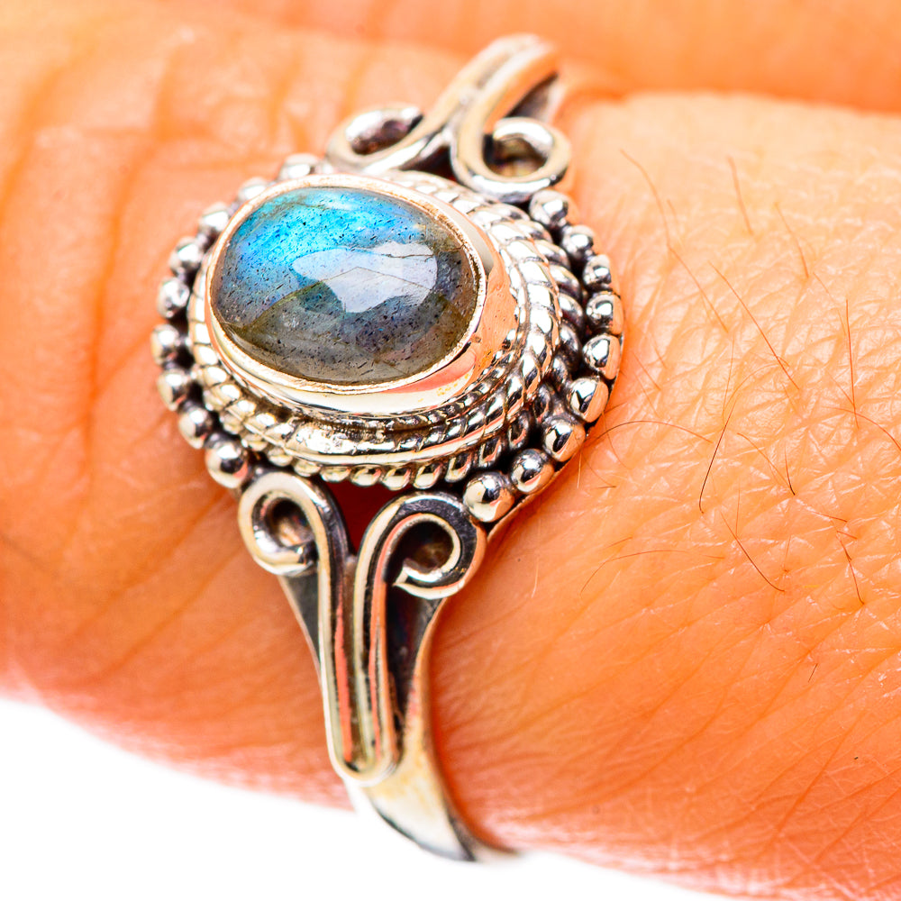 Labradorite Dainty Ring Size 8 (925 Sterling Silver) RING138196