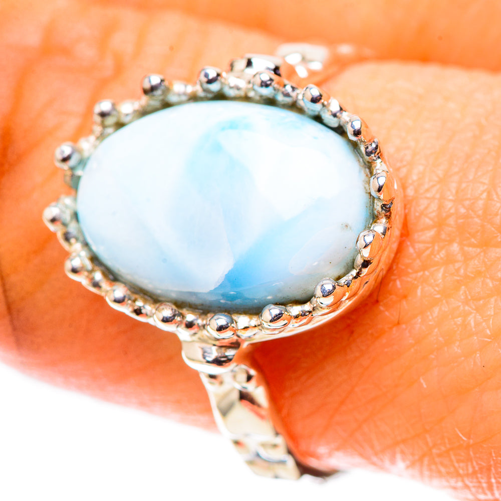 Premium Larimar Ring Size 9 (925 Sterling Silver) RING138100