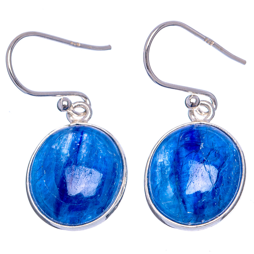 Kyanite Earrings 1 1/4" (.925 Sterling Silver)
