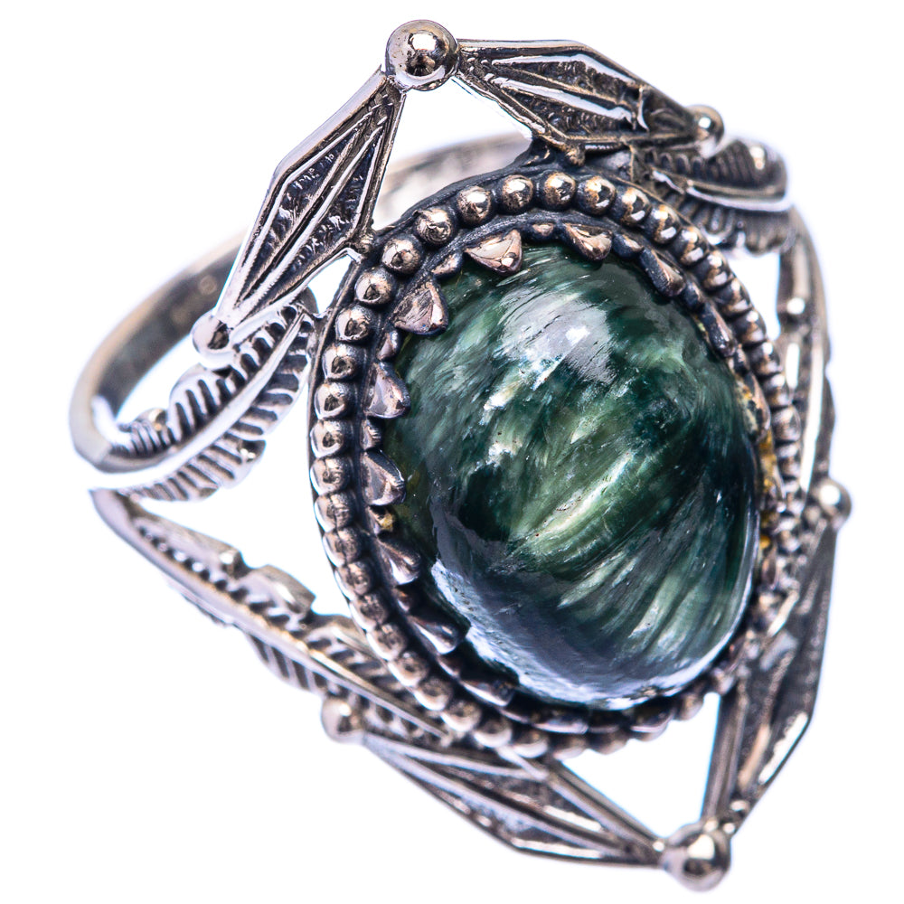Seraphinite Ring Size 9 (925 Sterling Silver) R141346