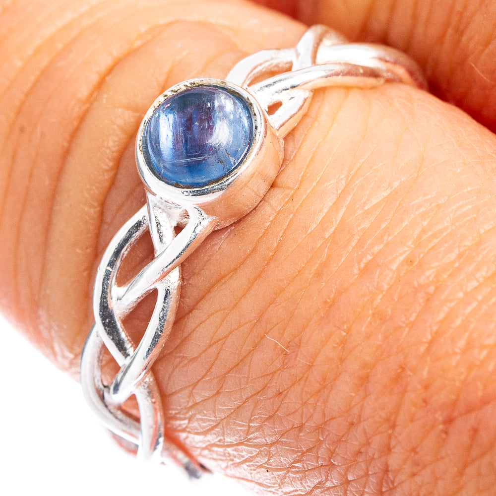 Kyanite Dainty Ring Size 7.75 (.925 Sterling Silver)