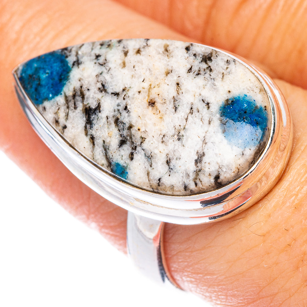 K2 Blue Azurite Ring Size 8 (925 Sterling Silver) R1440