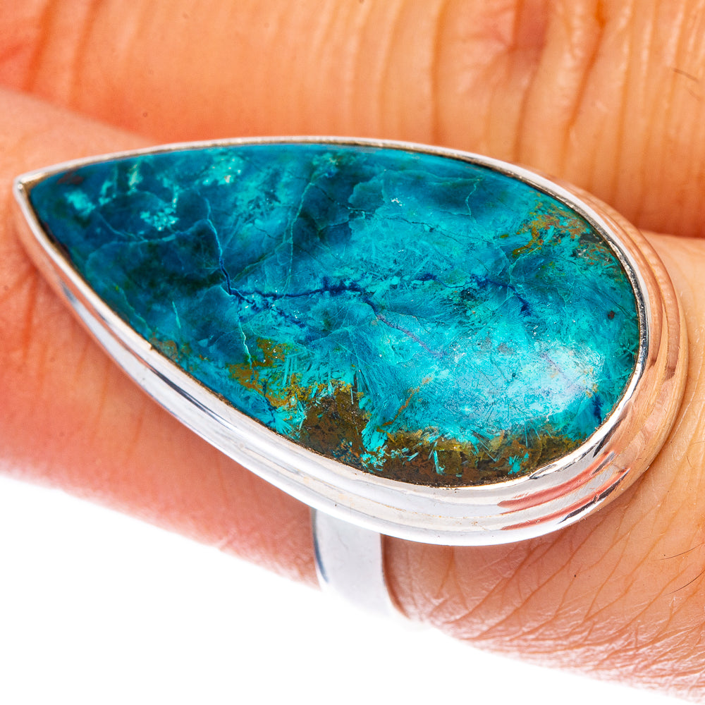 Chrysocolla Ring Size 7 (925 Sterling Silver) R1417