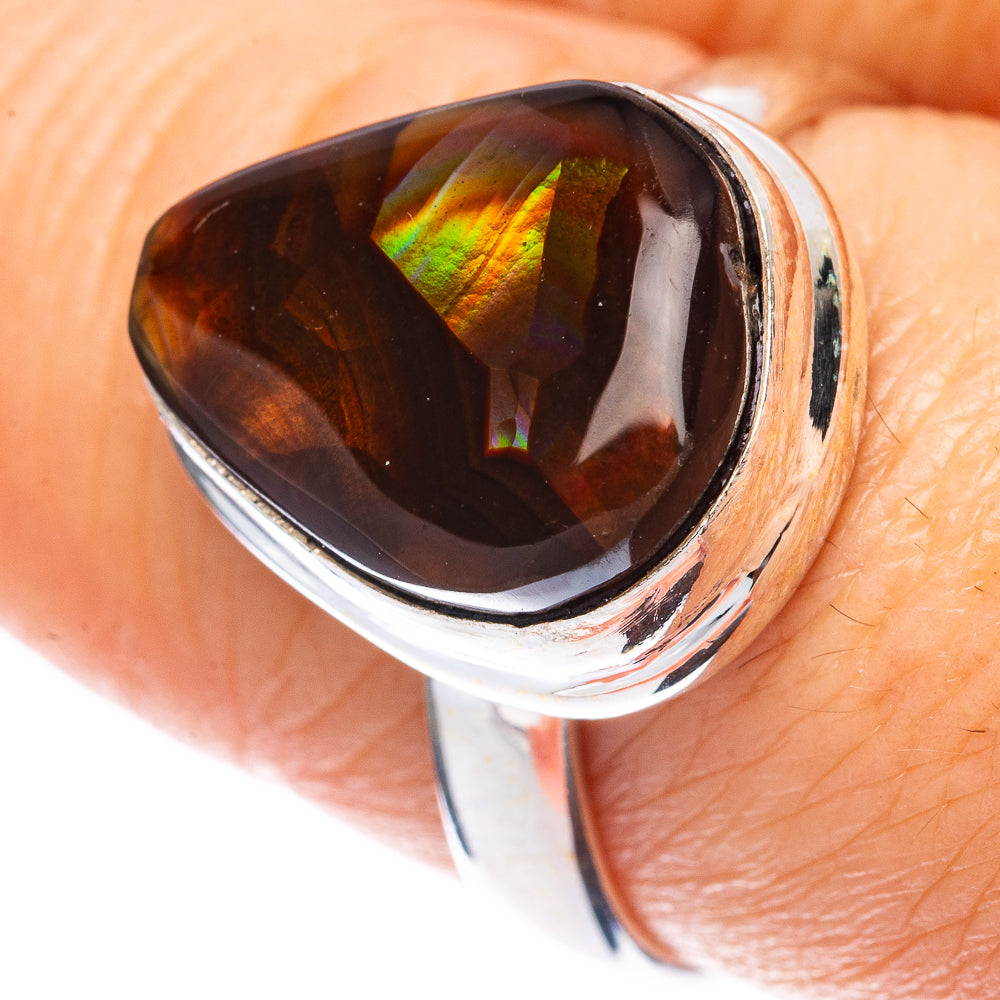 Rare Mexican Fire Agate Ring Size 8.5 (925 Sterling Silver) R2047
