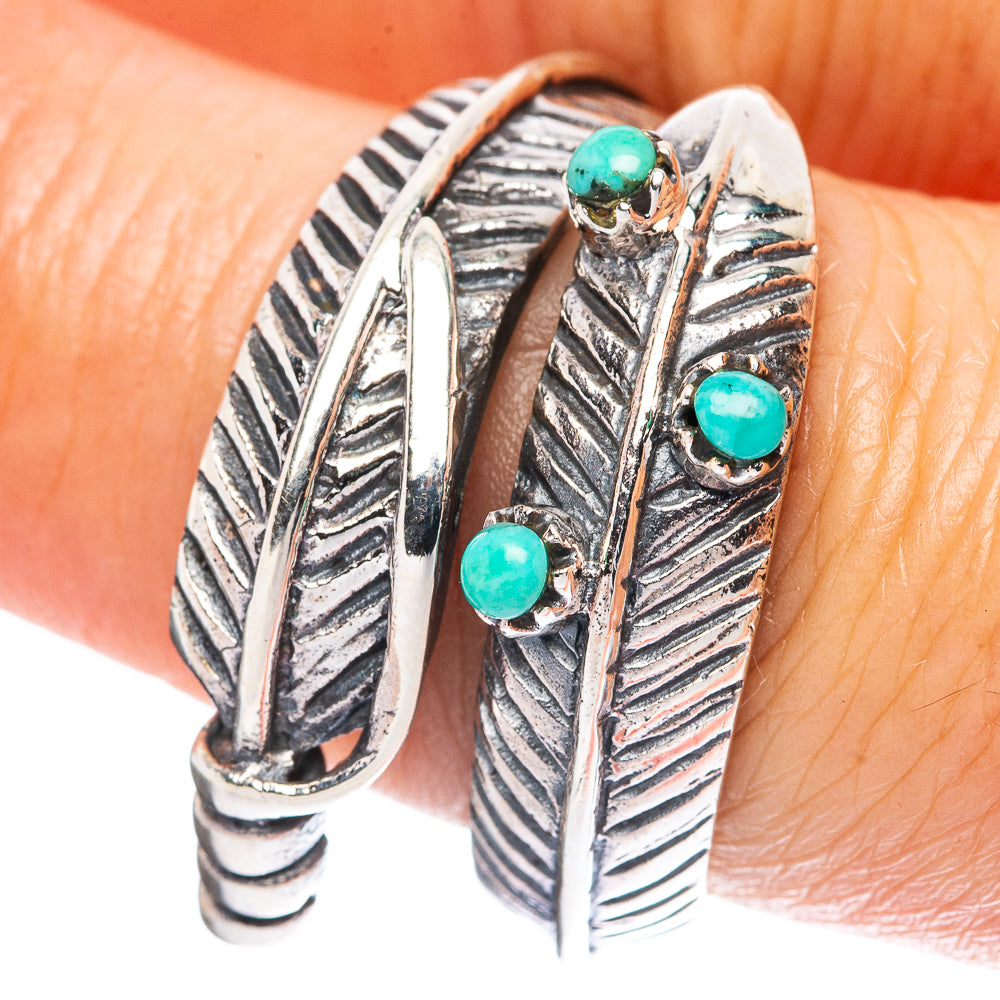 Rare Arizona Turquoise Ring Size 7.5 (925 Sterling Silver) R4492