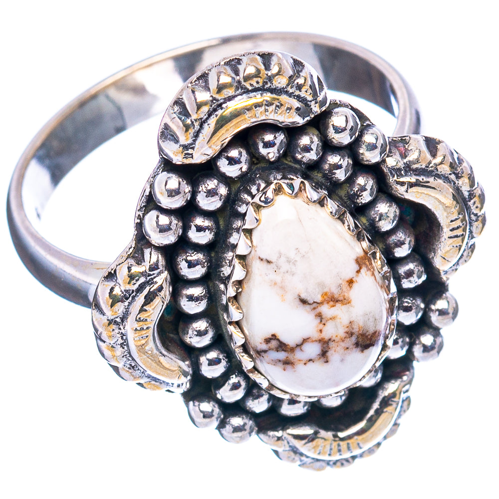 Wild Horse Jasper Ring Size 7.5 (.925 Sterling Silver)
