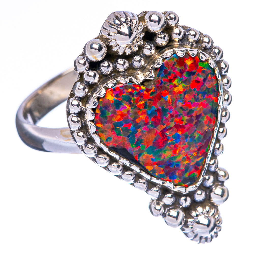 Synthetic Opal Ring Size 8 (925 Sterling Silver) R146079
