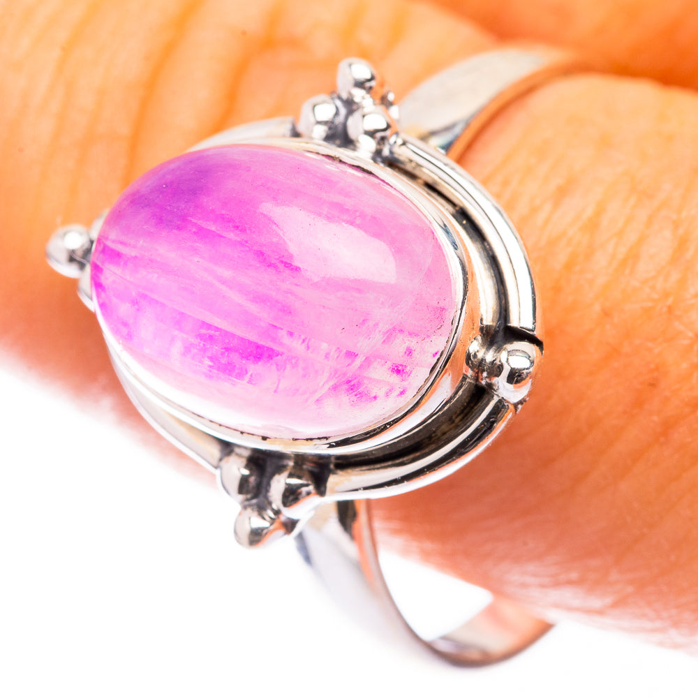Pink Moonstone Ring Size 11 (925 Sterling Silver) R141559