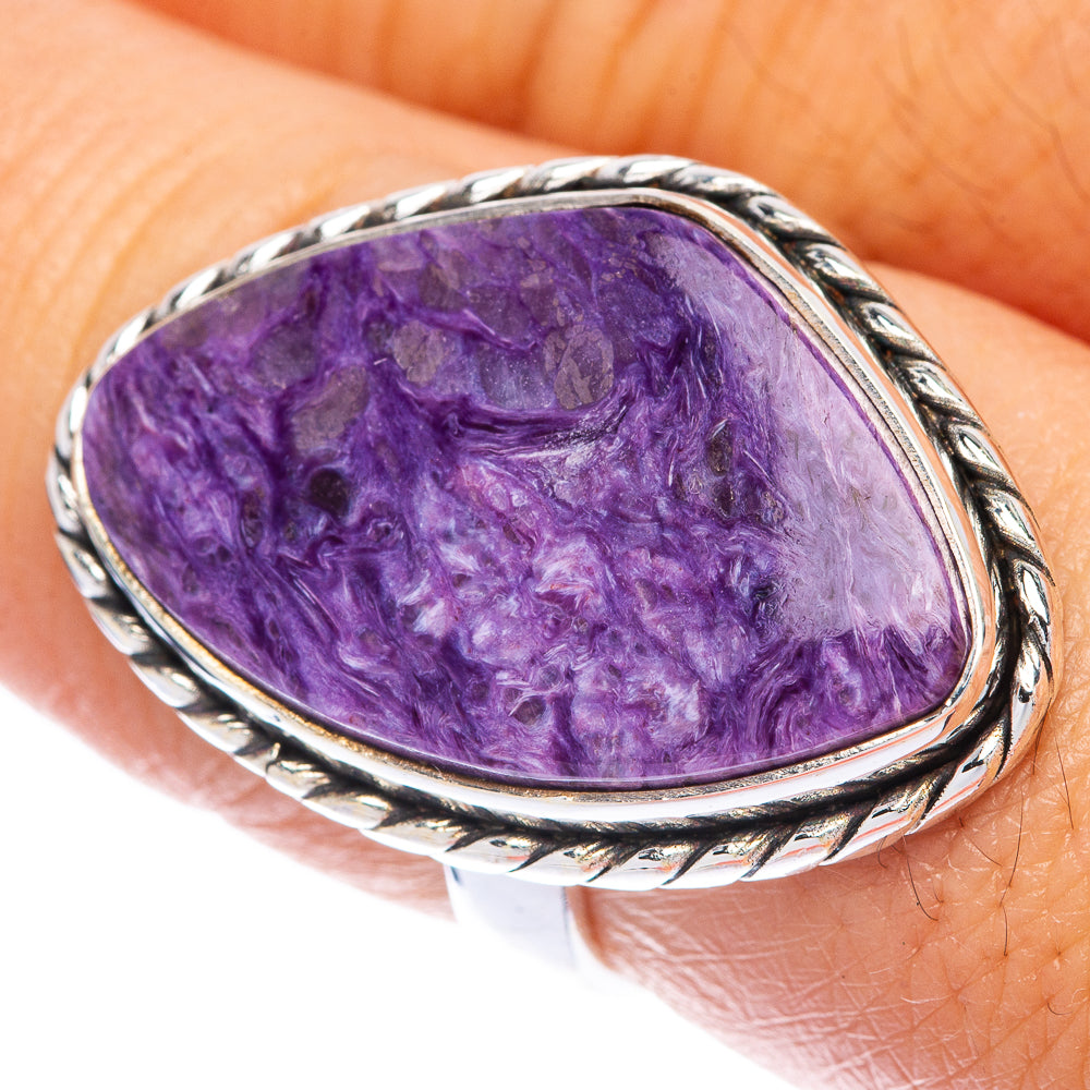 Charoite Ring Size 7.75 (925 Sterling Silver) R144757