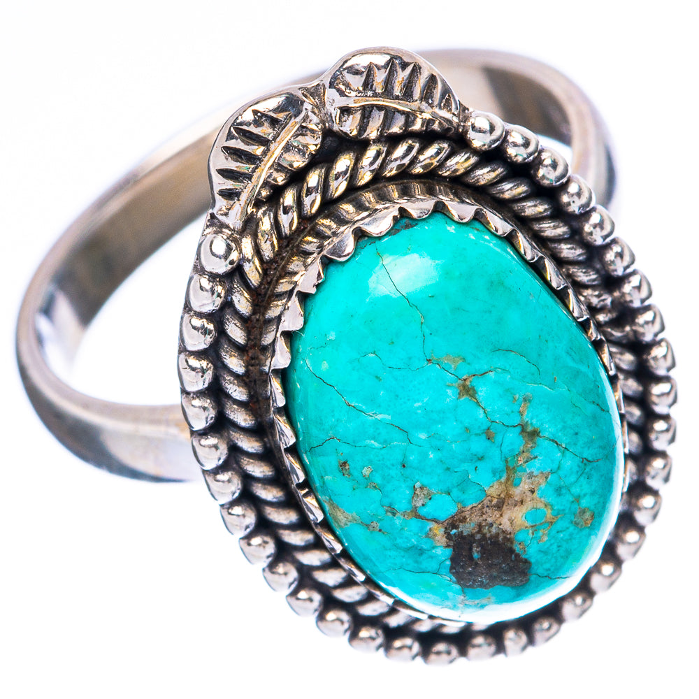 Kingman Turquoise Ring Size 8.5 (925 Sterling Silver) R4041