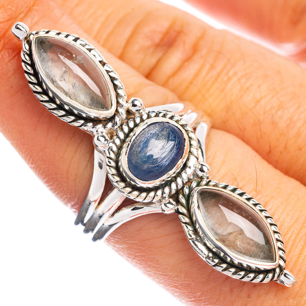 Large Kyanite, Aquamarine Ring Size 8 (925 Sterling Silver) R144310