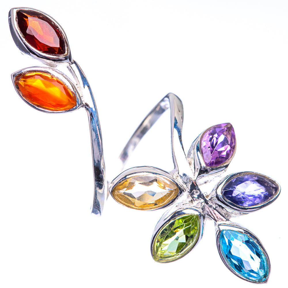 Chakra Leaf Dainty Ring Size 6 (925 Sterling Silver) R142549