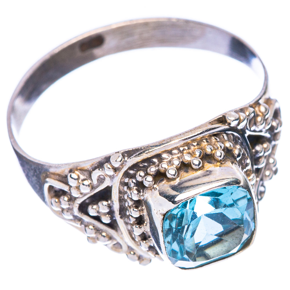 Blue Topaz Ring Size 8.5 (925 Sterling Silver) R146845