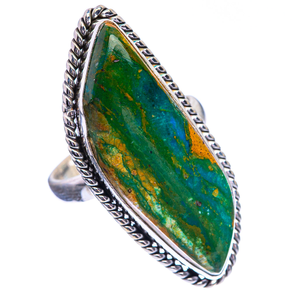 Large Peruvian Opal Ring Size 8 (925 Sterling Silver) R143153