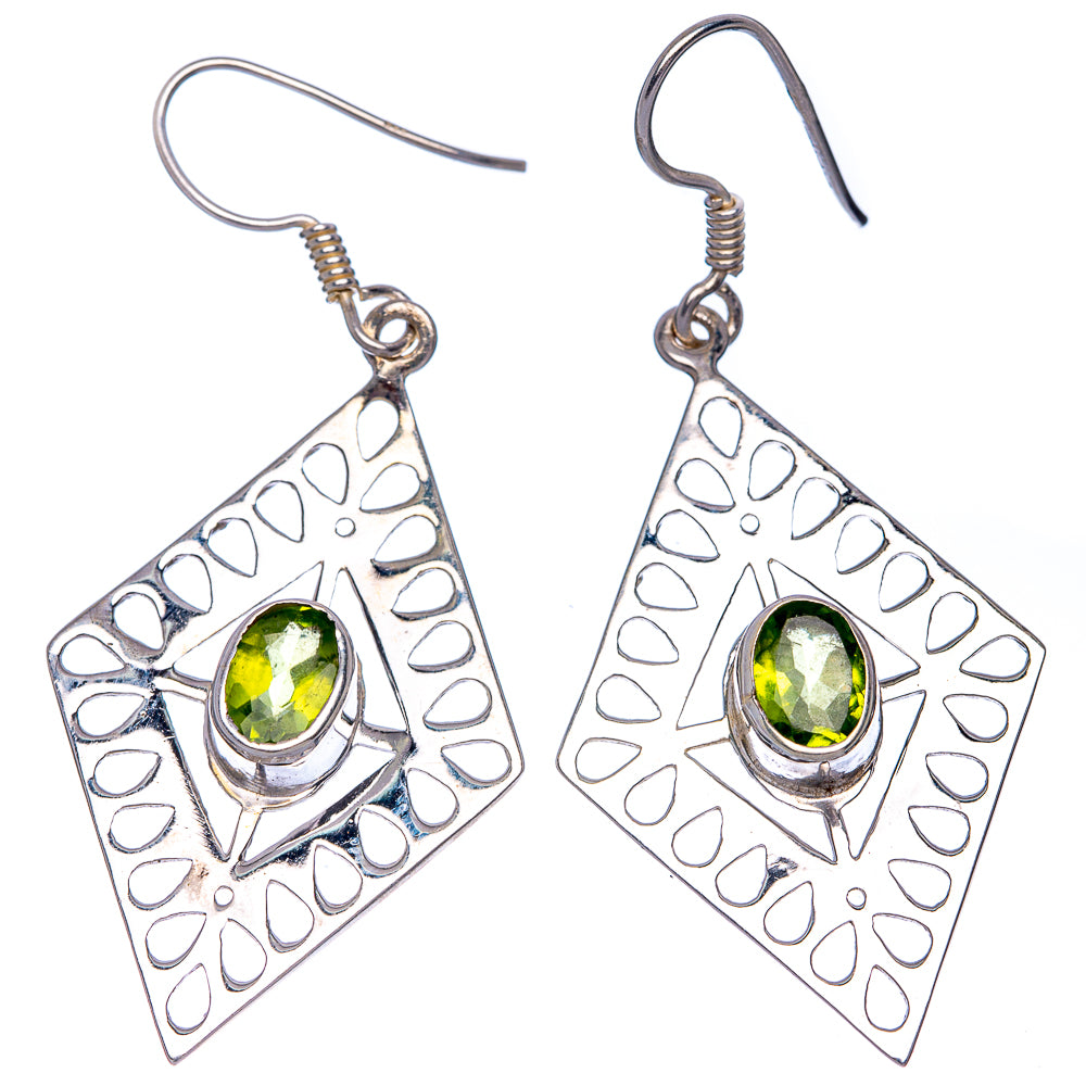 Peridot Earrings 2" (925 Sterling Silver) E433499