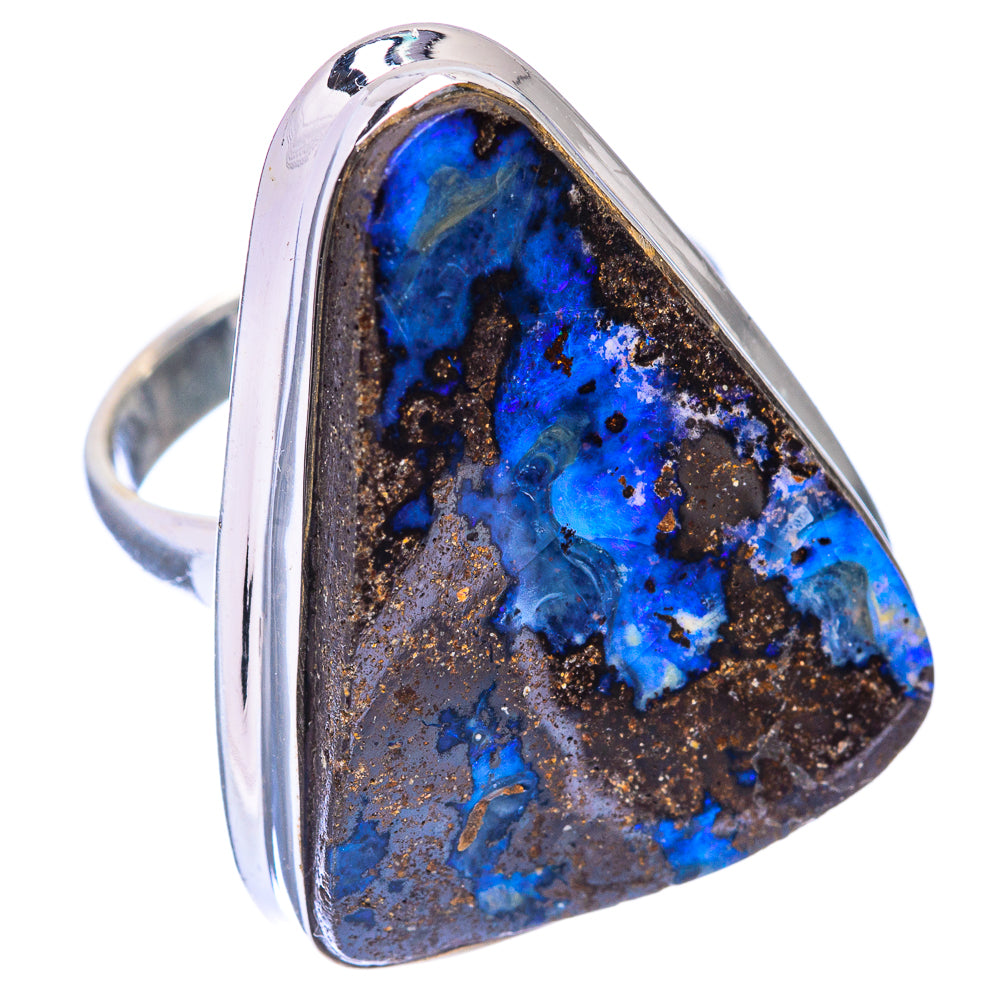 Large Boulder Opal Ring Size 7 (925 Sterling Silver) R141381