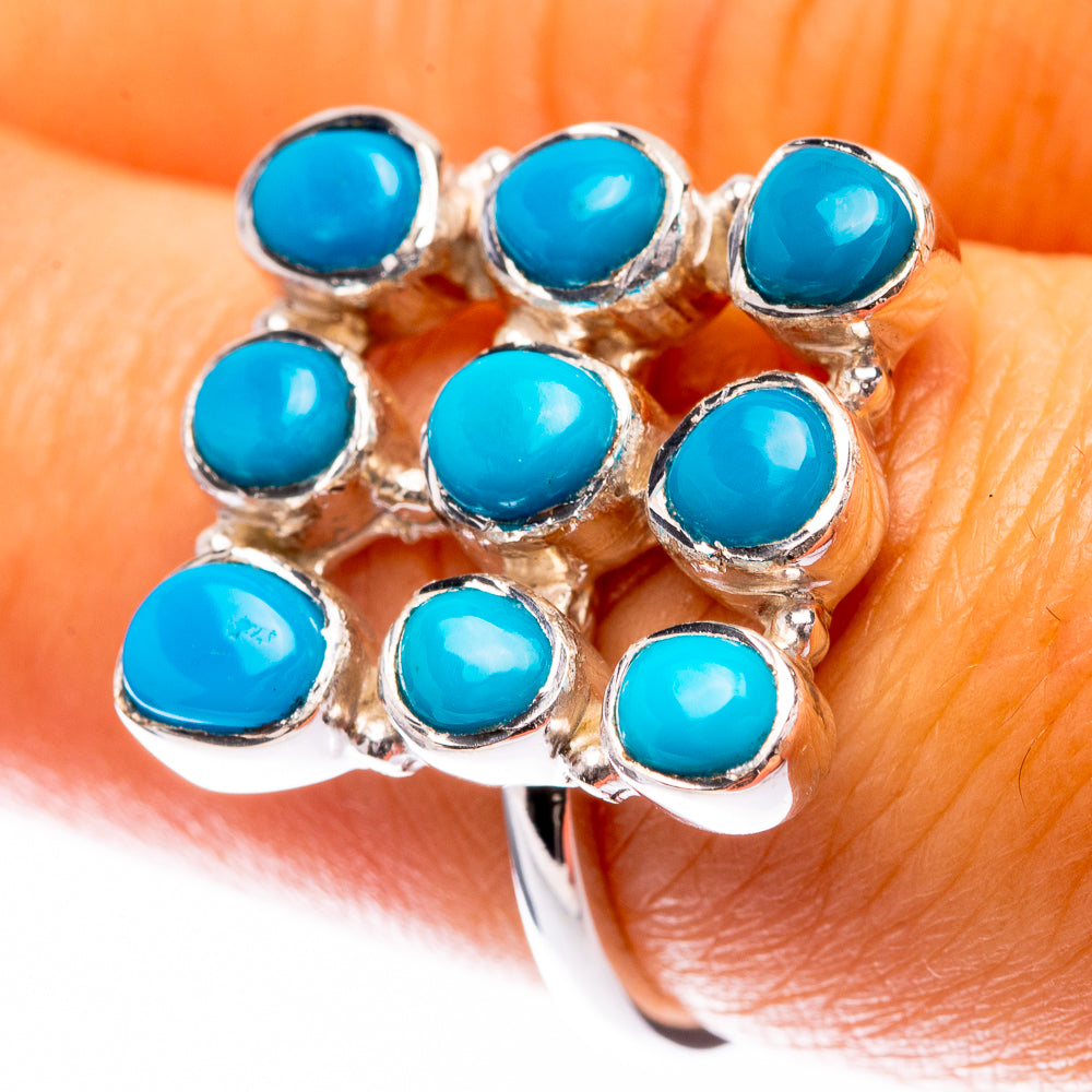 Premium Tibetan Turquoise Ring Size 7.25 (925 Sterling Silver) R141764