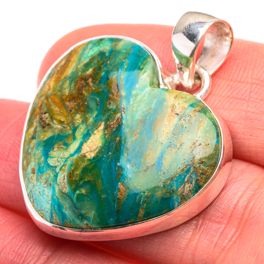 Peruvian Opal Pendant 1 3/8" (925 Sterling Silver) PD38477