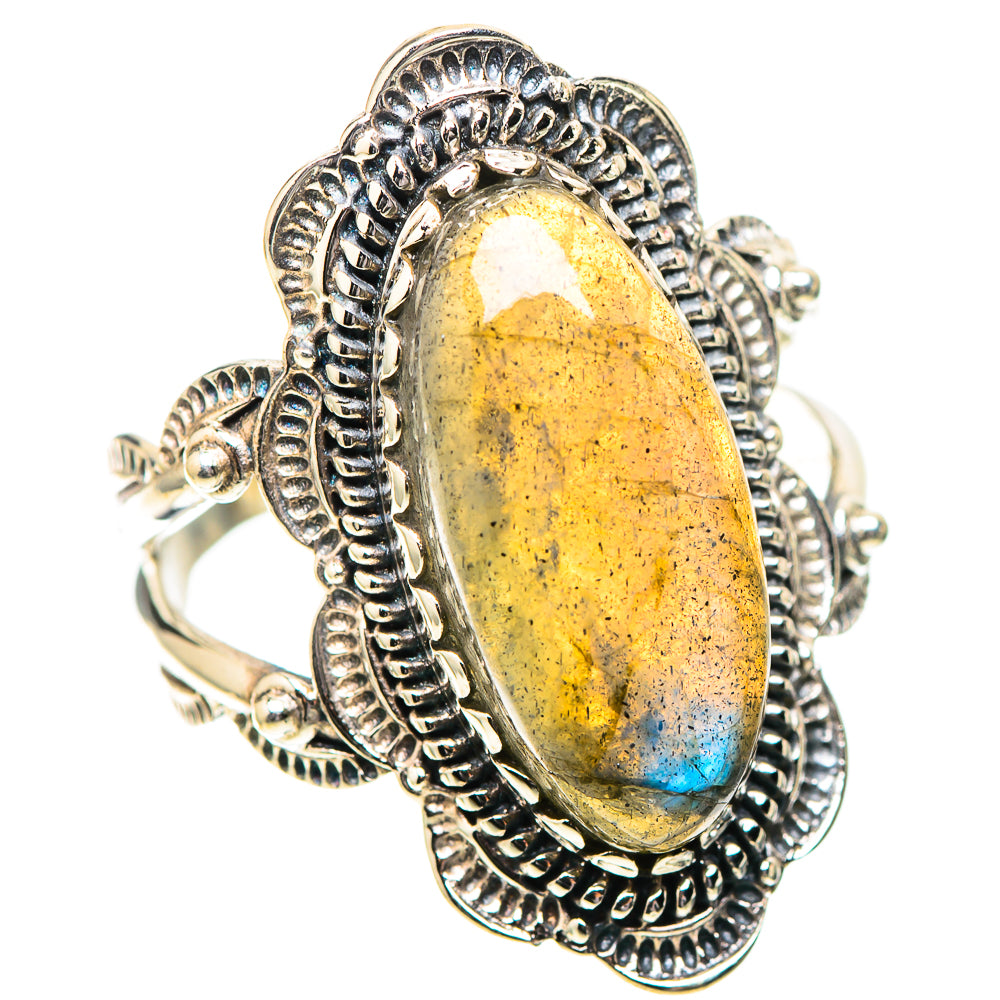 Labradorite Ring Size 8 (925 Sterling Silver) RING138819