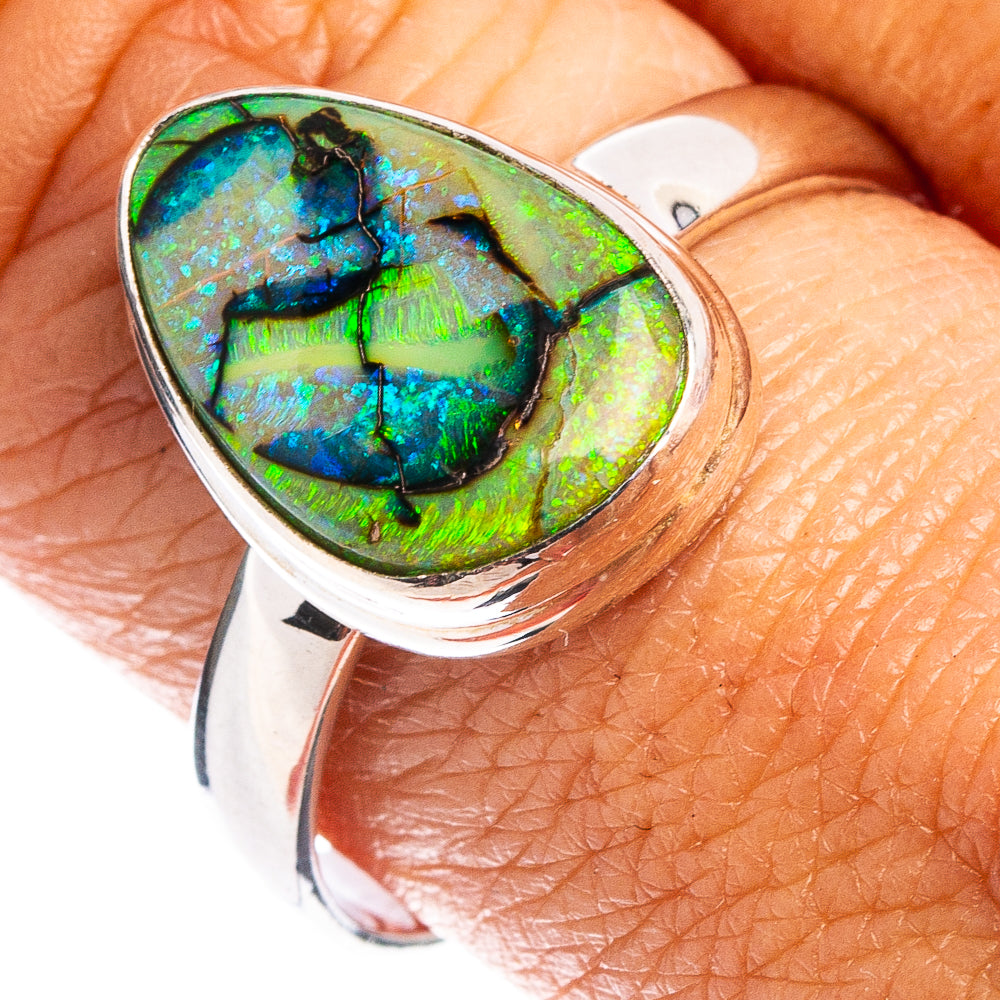 Rare Sterling Opal Ring Size 9.5 (.925 Sterling Silver)