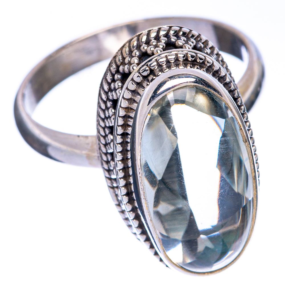 Green Amethyst Ring Size 10.75 (925 Sterling Silver) R144594