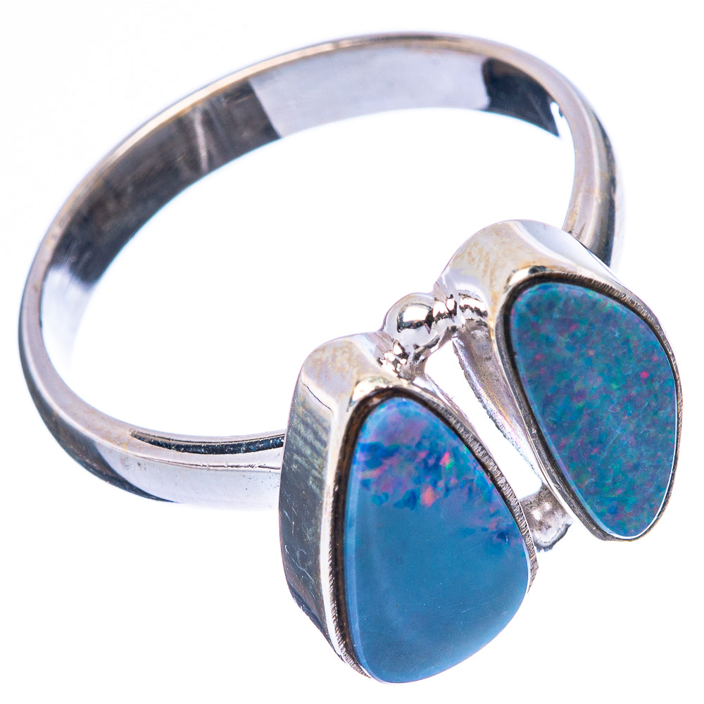 Rare Doublet Opal Ring Size 8.75 (925 Sterling Silver) R4408