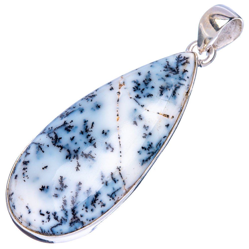 Dendritic Opal Pendant 2" (925 Sterling Silver) P43061