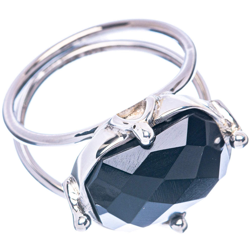 Premium Black Onyx 925 Sterling Silver Ring Size 7.75 (925 Sterling Silver) R2742