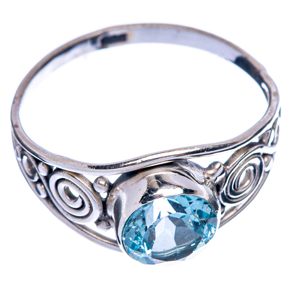 Blue Topaz Dainty Ring Size 7.5 (925 Sterling Silver) R145680