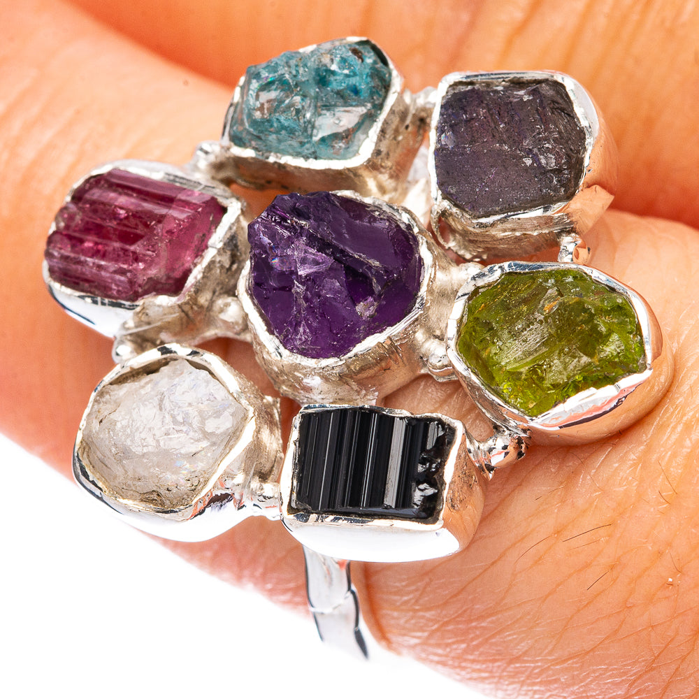 Asc Premium Rough Multi-stone Ring Size 7.75 (925 Sterling Silver) R3495
