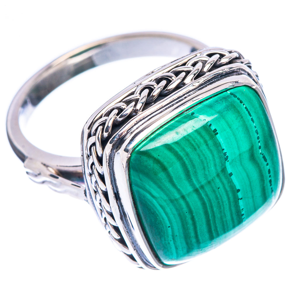 Premium Malachite Ring Size 7 (925 Sterling Silver) R1836