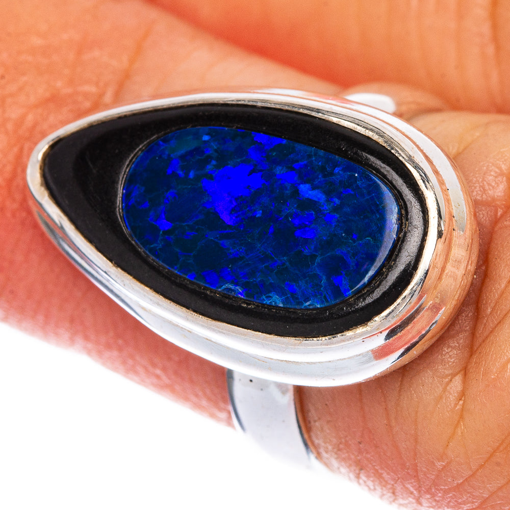 Rare Doublet Opal Ring Size 5 (925 Sterling Silver) R1412