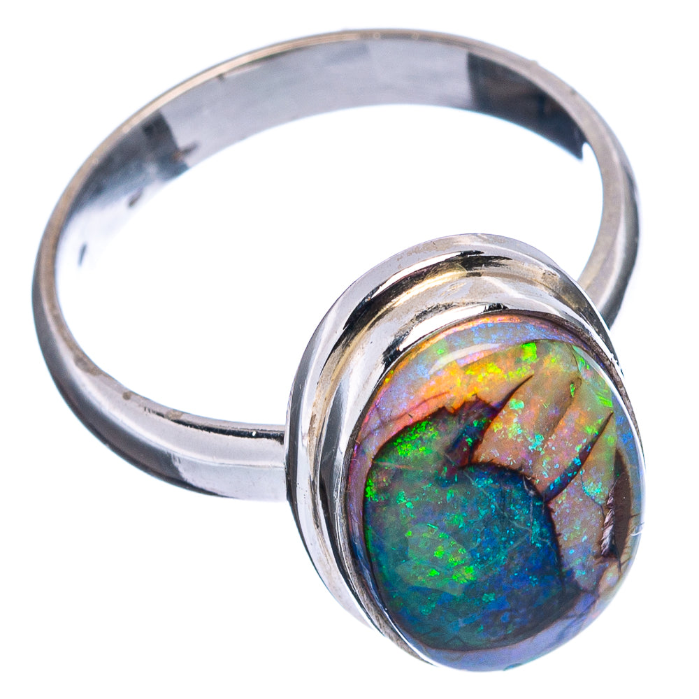 Rare Sterling Opal Ring Size 8 (.925 Sterling Silver)