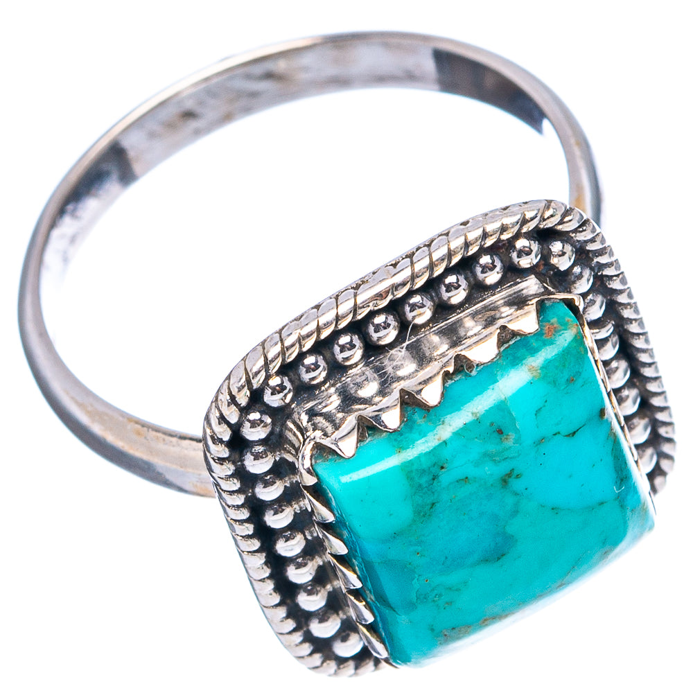 Mohave Turquoise Ring Size 8 (.925 Sterling Silver)