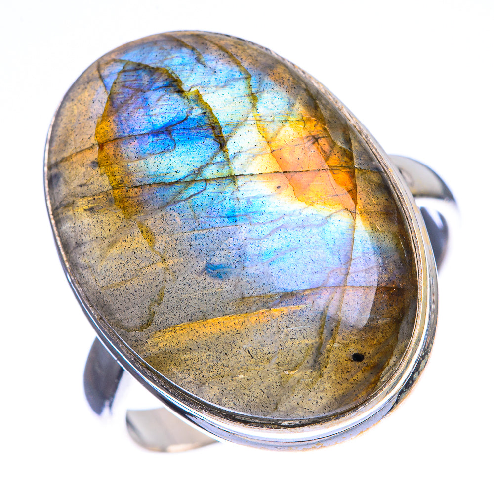 Labradorite Ring Size 11 (925 Sterling Silver) R142397