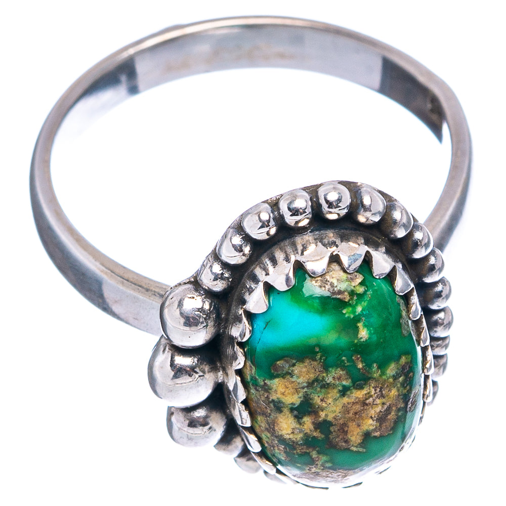 Rare Sonoran Gold Turquoise Ring Size 7.5 (.925 Sterling Silver)
