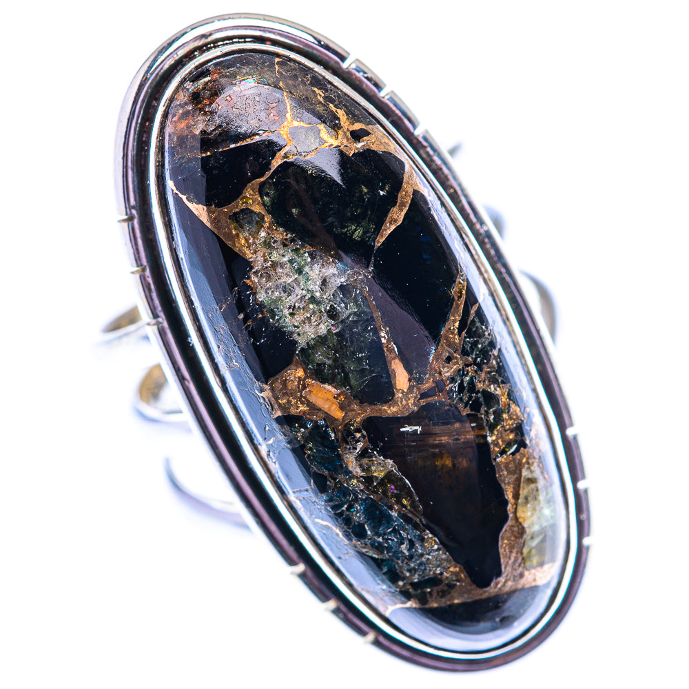Large Mohave Black Onyx 925 Sterling Silver Ring Size 8 (925 Sterling Silver) RING140383