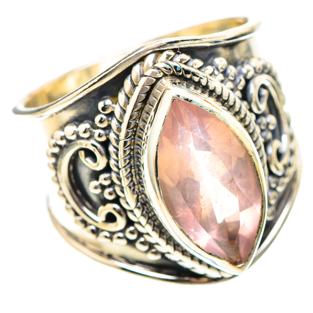 Rose Quartz 925 Sterling Silver Ring Size 6.25 (925 Sterling Silver) RING139539