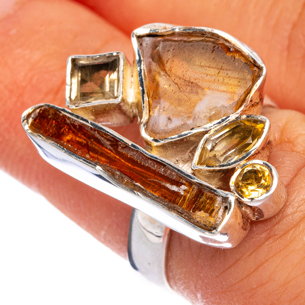 Rough Citrine Ring Size 6 (925 Sterling Silver) R145327