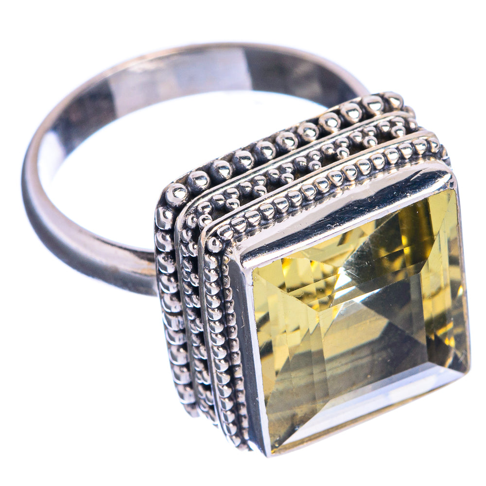 Faceted Citrine Ring Size 8 (925 Sterling Silver) R144243
