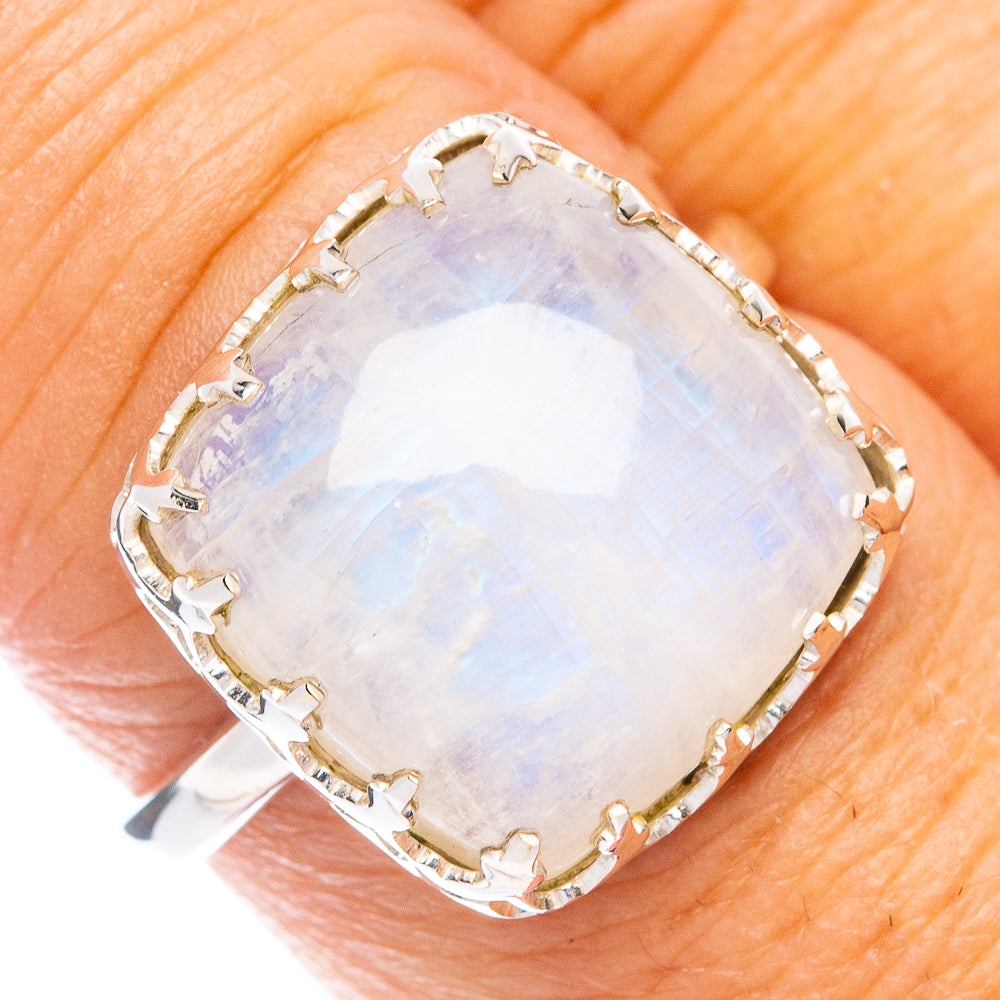 Premium Rainbow Moonstone Ring Size 7.75 (925 Sterling Silver) RING7764