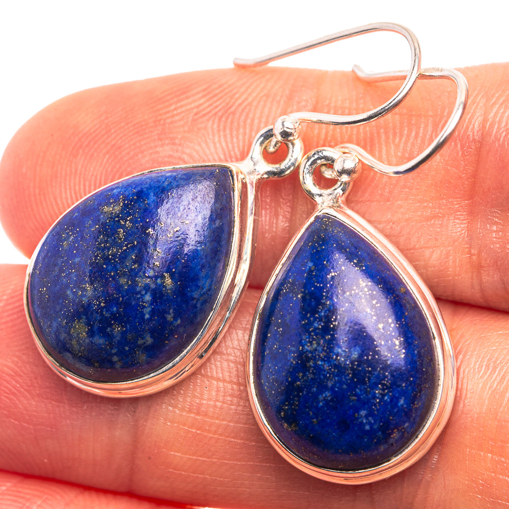 Lapis Lazuli Earrings 1 3/8" (925 Sterling Silver) E432416