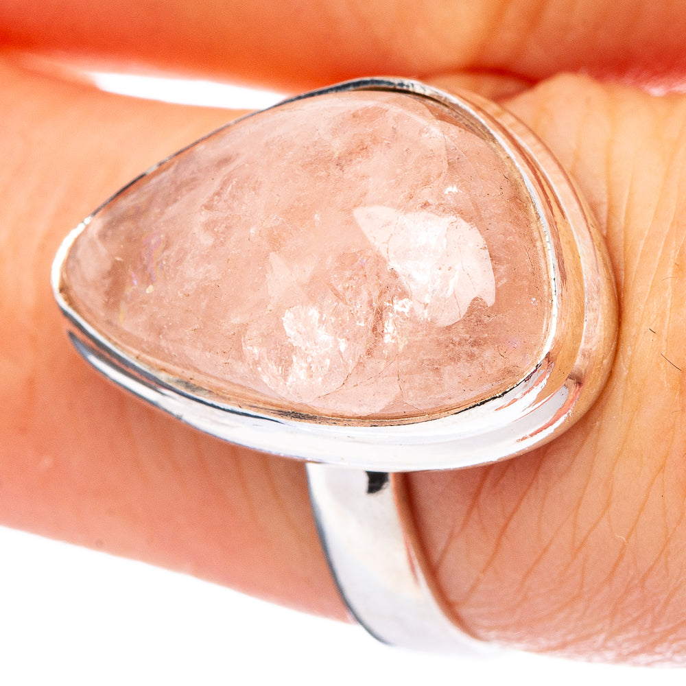 Rose Quartz Ring Size 7 (.925 Sterling Silver)