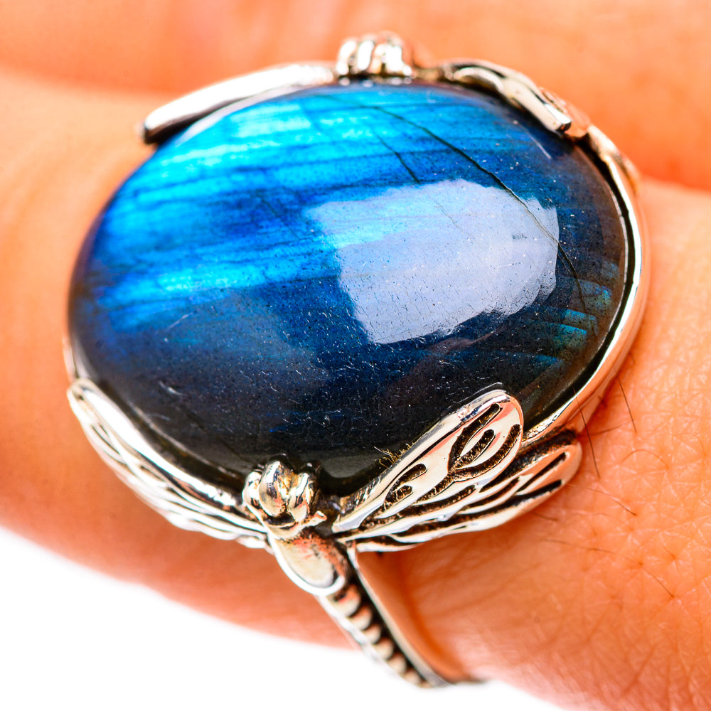 Labradorite 925 Sterling Silver Ring Size 7.75 (925 Sterling Silver) RING139419