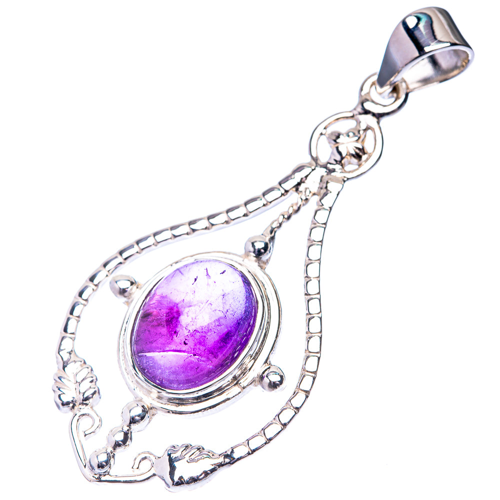 Premium Signature Amethyst Pendant 2" (925 Sterling Silver) P38788