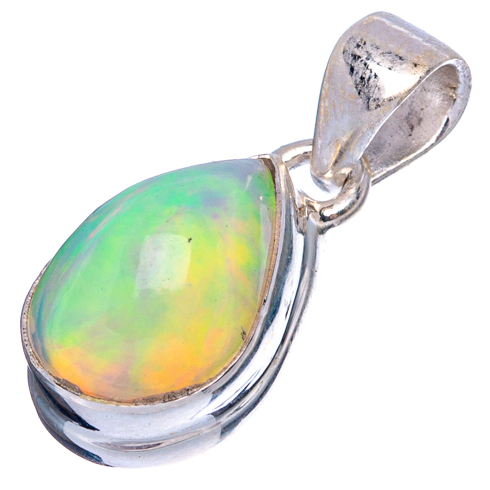 Large Rare Ethiopian Opal Pendant 7/8" (925 Sterling Silver) P43470
