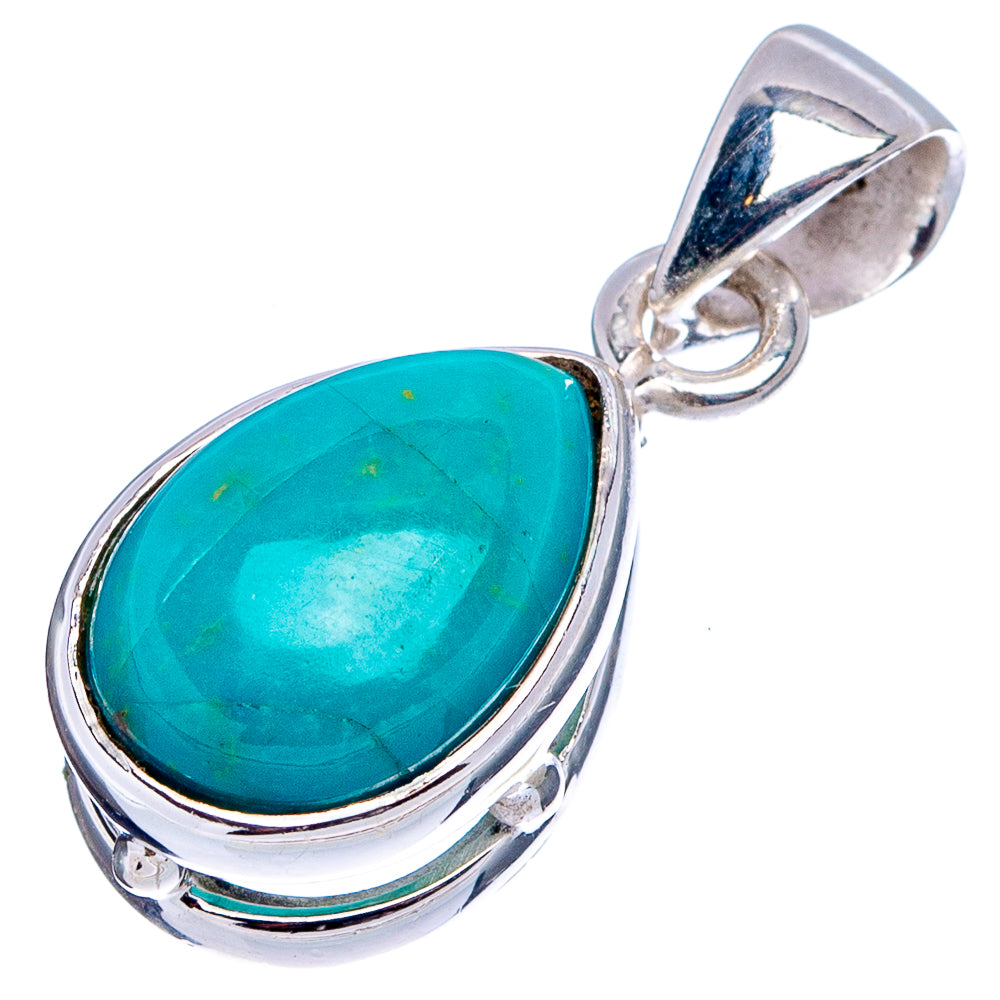 Mohave Turquoise Dainty Pendant 1" (.925 Sterling Silver)