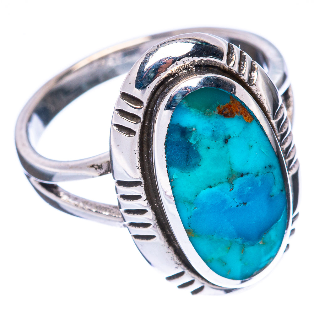 Rare Arizona Turquoise Ring Size 7.75 (925 Sterling Silver) R3090